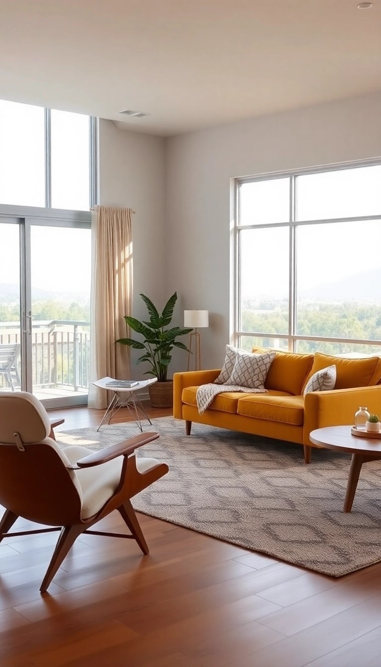 20 Stunning Living Room Ideas That'll Make You Want to Redecorate Today! - 11. Mid-Century Modern