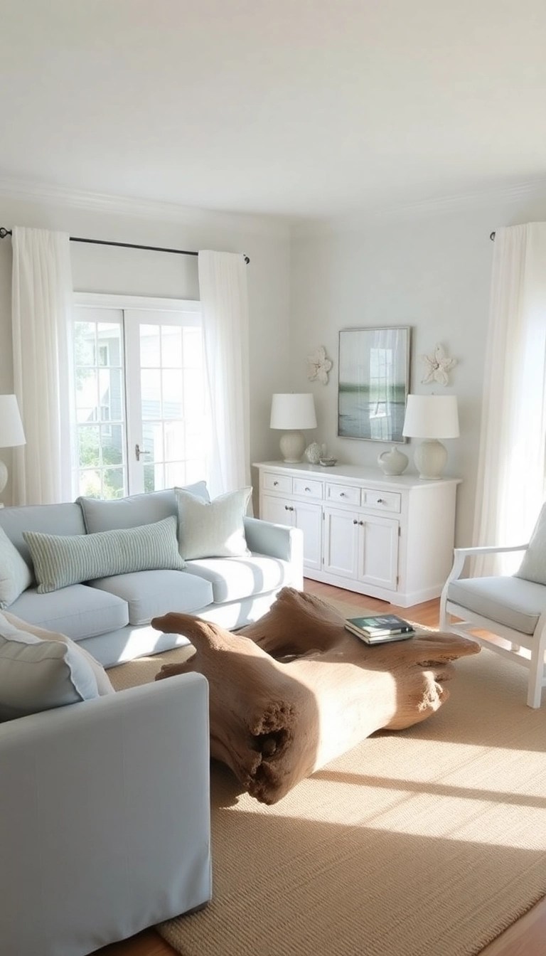 20 Stunning Living Room Ideas That'll Make You Want to Redecorate Today! - 12. Coastal Calm