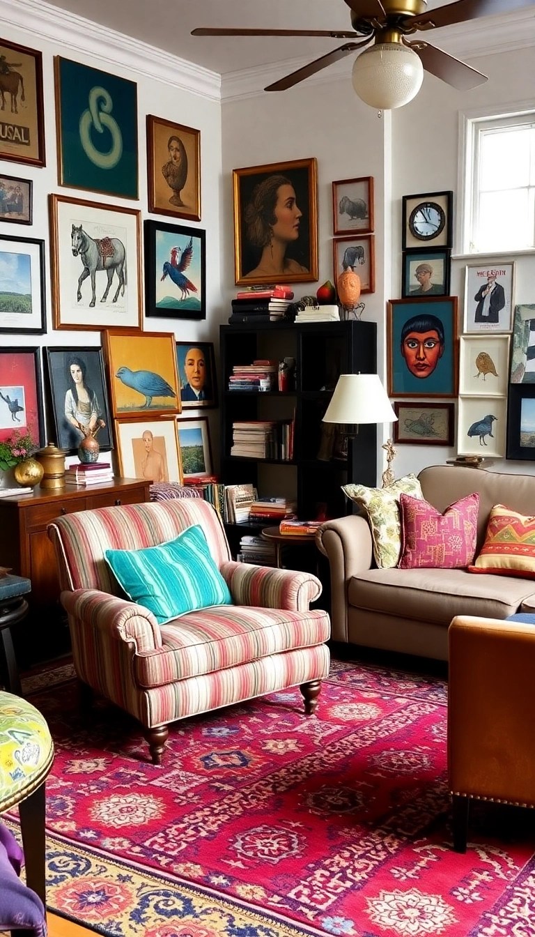 20 Stunning Living Room Ideas That'll Make You Want to Redecorate Today! - 9. Eclectic Mix